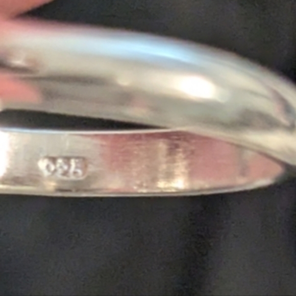 New 925 Solid Sterling Silver Ring Genuine Citrine Ring Size 6.75 - Picture 5 of 6